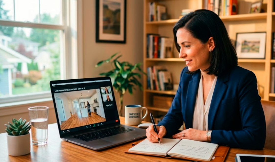 How to buy rental property without visiting shown via a live remote video walkthrough