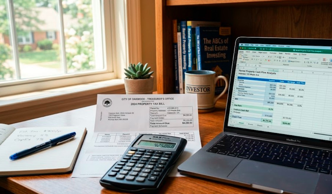 Lucas County Ohio real estate taxes factored into a Toledo rental cash flow analysis