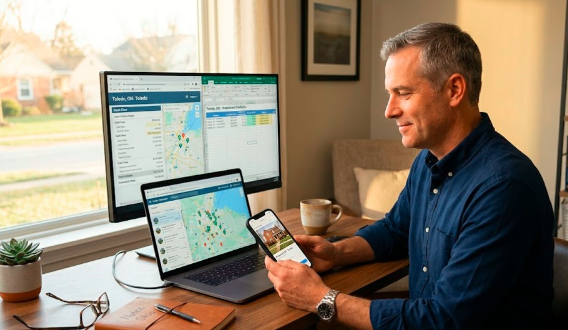 Investor doing out of state real estate investing in Toledo Ohio from a home office