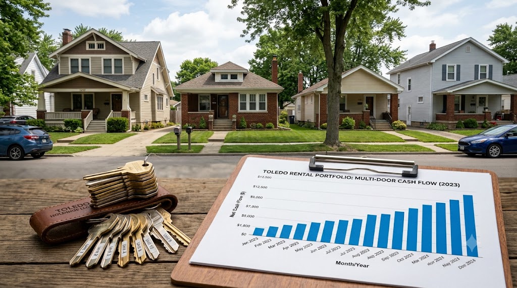Positive cash flow rentals and low-cost rental Midwest capital efficiency in Toledo