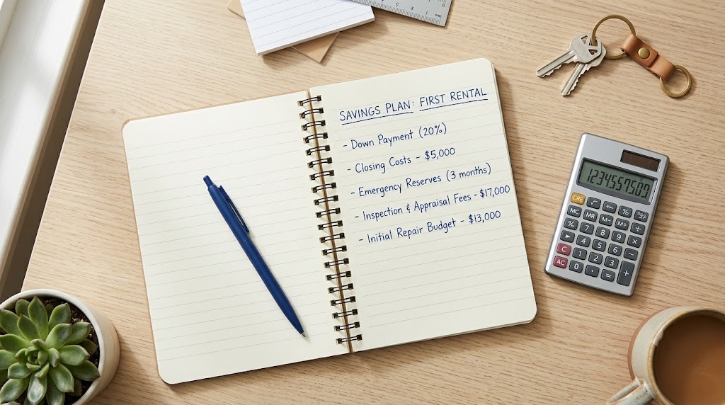How much money to start investing in rental property including down payment and reserves