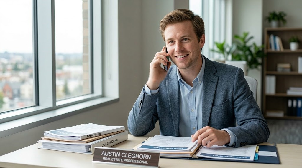 Schedule a consultation with Austin Cleghorn Austin Cleghorn coordinating financing options for a Toledo out-of-state rental buyer
