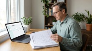 Toledo landlord reviewing the Ohio eviction process paperwork