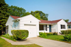 Row of renovated turnkey rental houses in Toledo Ohio being vetted by an investor